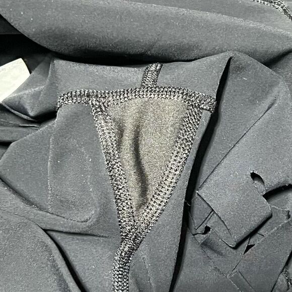 ALO Yoga High Waisted Ripped Warrior Black Leggings - Picture 7 of 7